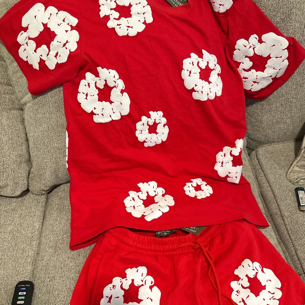 Denim tears shirt and shorts